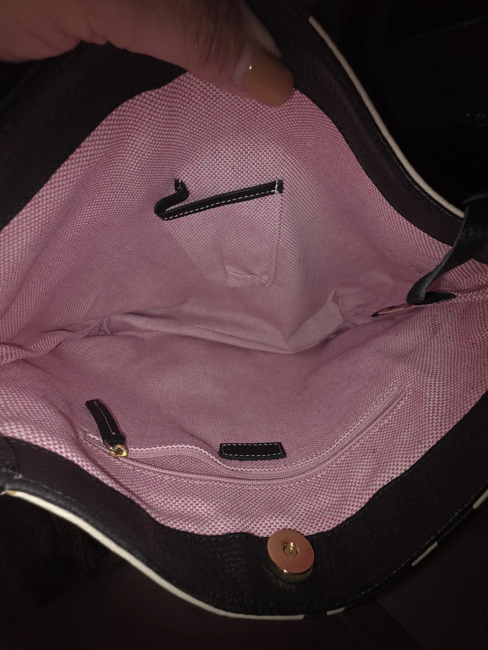 Dooney & Bourke Black & White Zebra Hobo Bag - Picture 3 of 7